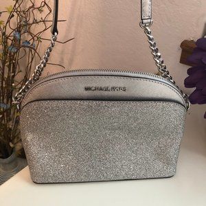 Michael Kors Silver Crossbody Bag